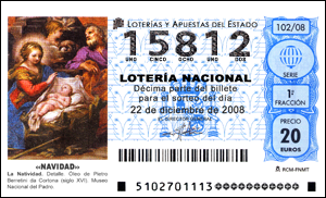 Lotería Navidad. Número 15.812 Lotería Navidad. Número 15.812