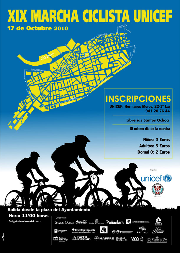 Cartel Marcha Ciclista UNICEF 2010