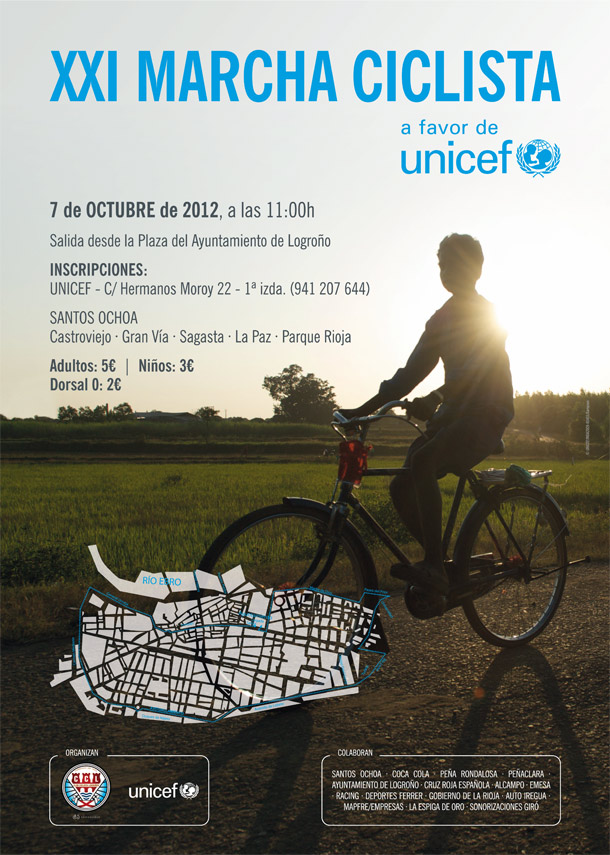 Cartel Marcha Ciclista UNICEF 2012